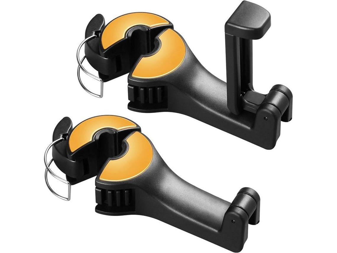 2026-ganchos Para Asiento De Coche Linjou 2 En 1, Organizador De Bolso Y Cartera Para Reposacabezas (oro)