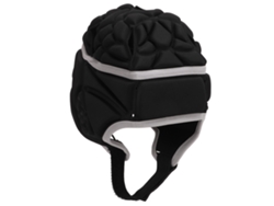 Casco De Fútbol Eva Antichoque Para Niños Y Adolescentes, Ligero, Protección Contra Impactos, Negro.