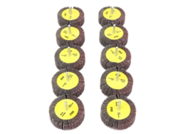 10 Discos De Lijado De Láminas De 80x25 Mm Con Mandril De 6 Mm Para Pulir Y Lijar.