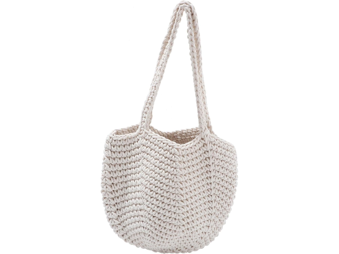 Bolso De Hombro Tejido Para Mujer, Bolso Tote Para La Playa, Uso Diario, Portátil Y De Gran Capacidad.