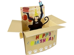 Divertida tarjeta de cumpleaños en 3D | Tarjeta de cumpleaños desplegable para familiares y amigos, saludos a Vayotoy