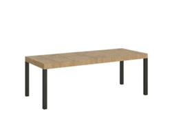 Mesa extensible 180/440x90 cm Everyday Premium Roble Natural con Patas Antracita Itamoby