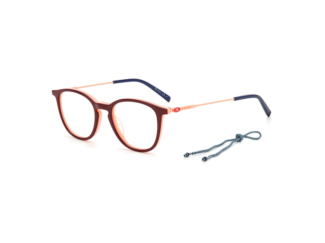 Montura De Gafas Mujer Missoni Mmi-0066-1rqe718 (rojo - Acetato - Ø 47 Mm)