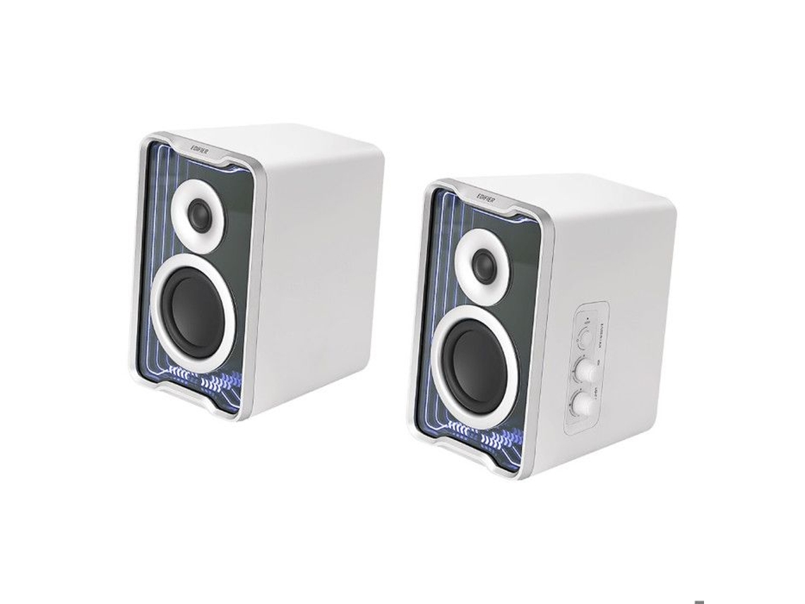 Altavoces multimedia Edifier Qr30 2.0 blancos, 30 W RMS, respuesta 80 Hz - 20 KHz