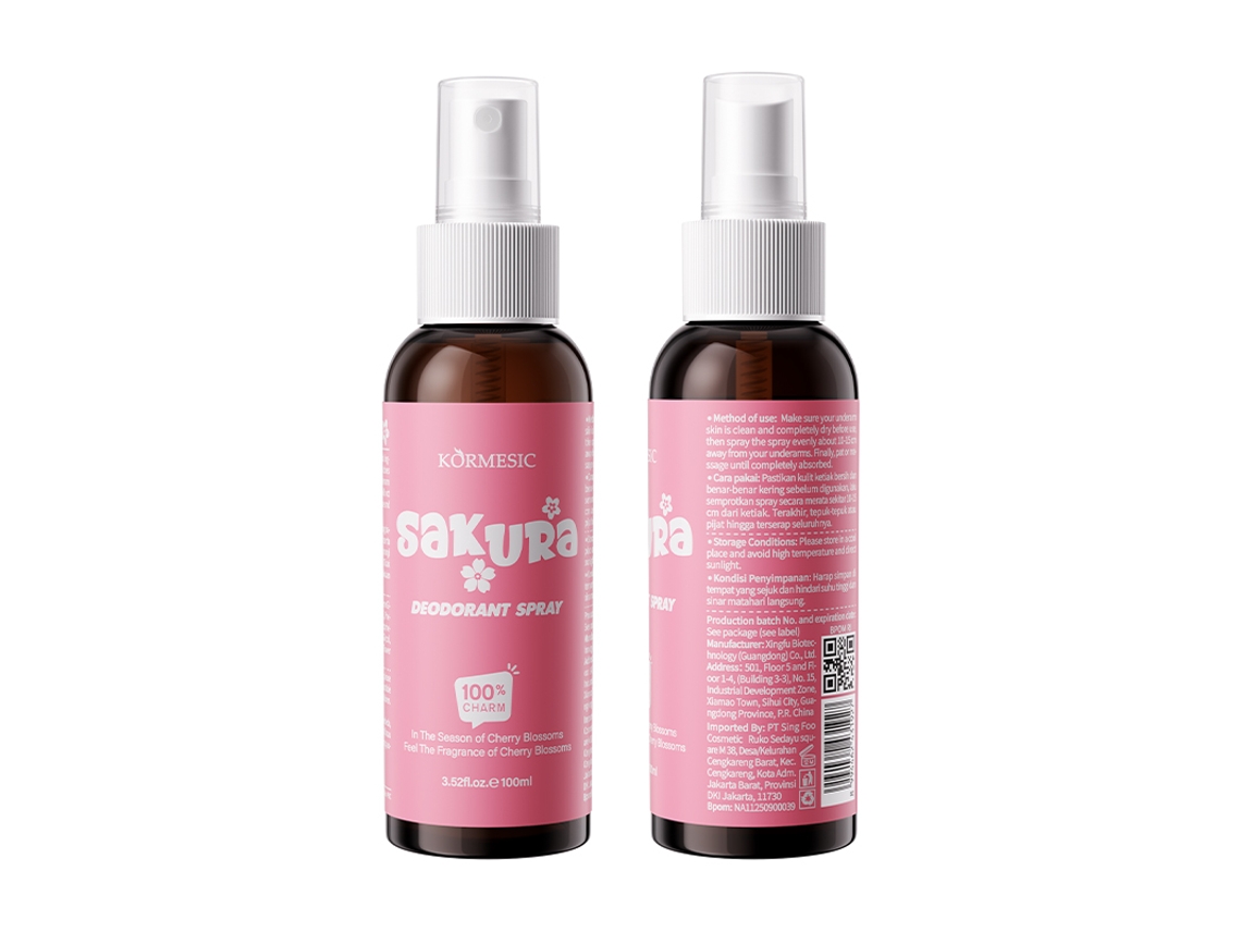 Desodorante en spray Amz Sakura 100ml (versión indonesia)