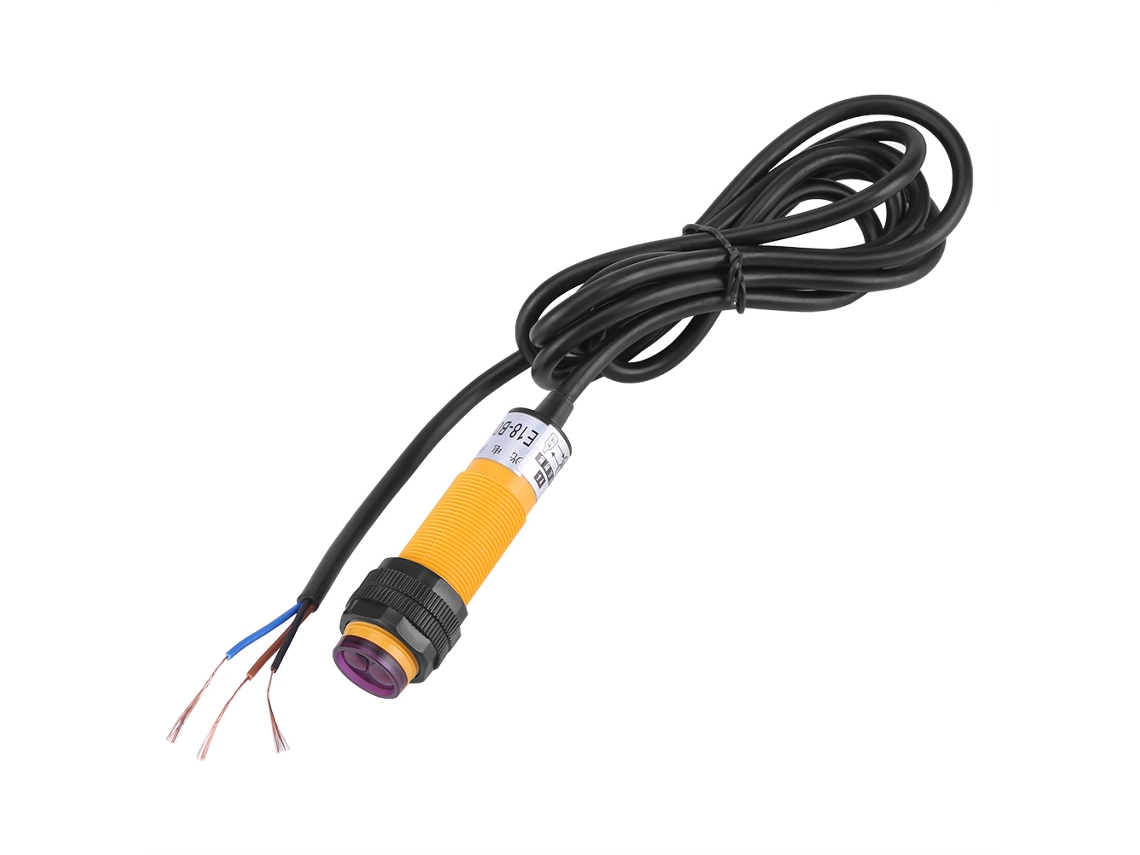 Sensor Fotoeléctrico Ir De 3 Hilos E18-b03p1, Cc 6-36v Pnp, Con Distancia De Detección De 5-30 Cm.