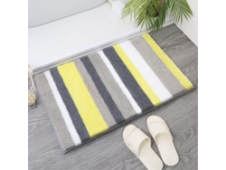 2026-tapete De Baño Antideslizante Lavable A Máquina 40x60x3cm, Ultra Suave Absorbente Microfibra Amarillo