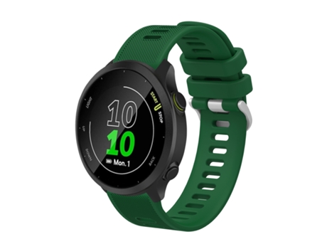 Correa de reloj inteligente para Garmin Vivoactive3 Music Correa de reloj de sarga de silicona de 20 mm (verde)