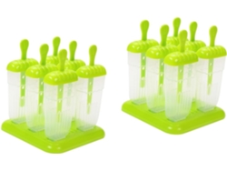 Estuche para 12 cubiteras, cubeta de hielo resistente, molde autopropulsado para paletas de hielo, Vayotoy