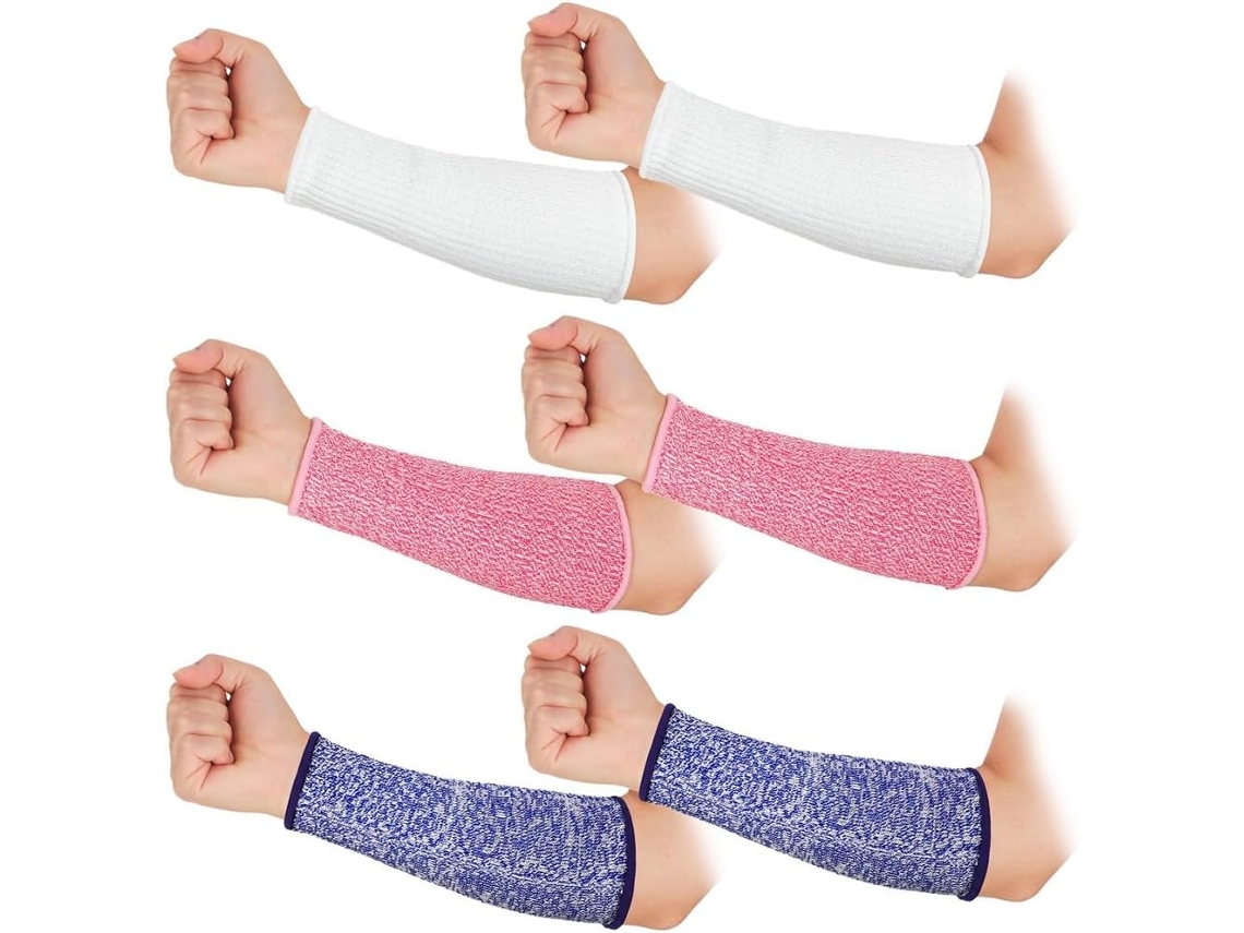 3 Pares De Protectores De Brazos Para Piel Fina Y Hematomas, Mangas Resistentes A Los Cortes.