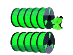 Filamento PLA, brilla en la oscuridad, alta resistencia, verde luminoso OEM