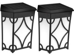 Lámparas Solares De Pared Para Jardín (2 Unidades), Iluminación Exterior Para Entradas De Vehículos Y Patios.