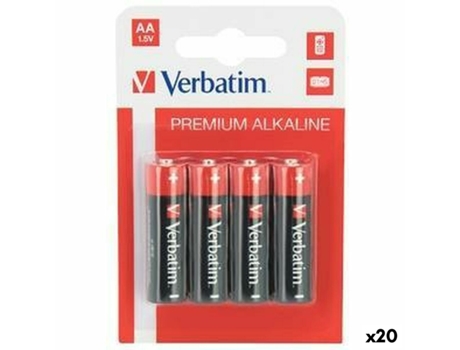 Pilas Alcalinas VERBATIM LR06 1,5 V (20 Unidades)