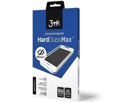 Película Cristal Templado iPhone X«XS 3MK Negro