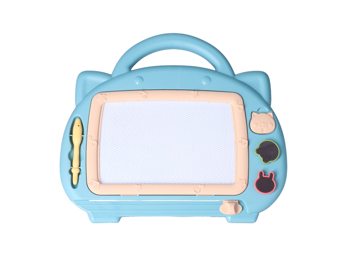 Pizarra magnética BJ para niños, juguete colorido para dibujar y escribir, materiales de grafito para niños de 3 años en adelante, azul mate.