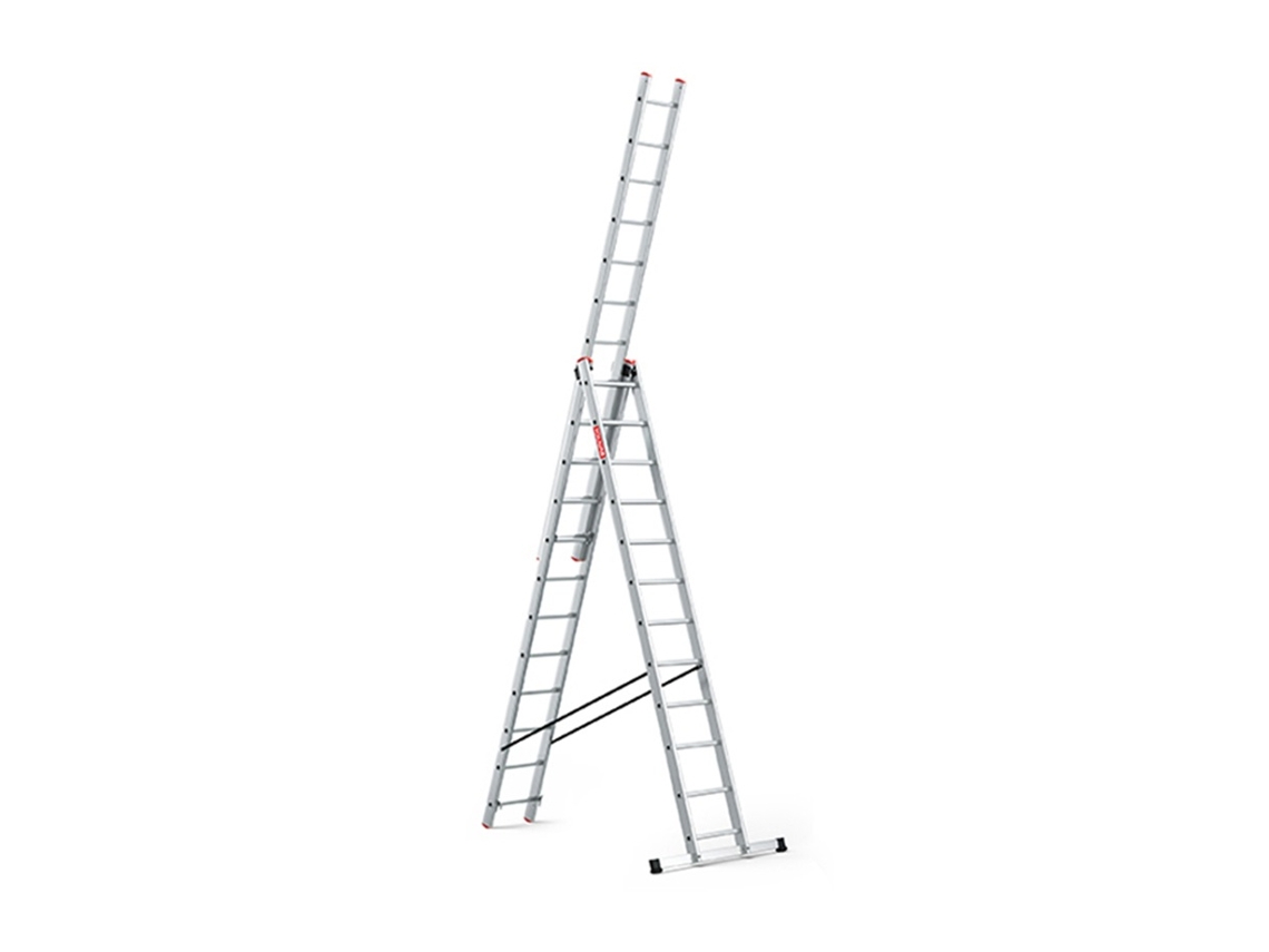 Escalera Aluminio 3x12 Multifuncional Profesional Baulich