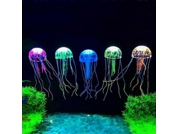 5 medusas artificiales con efecto luminoso para decoración de acuarios - Protector Rosewell