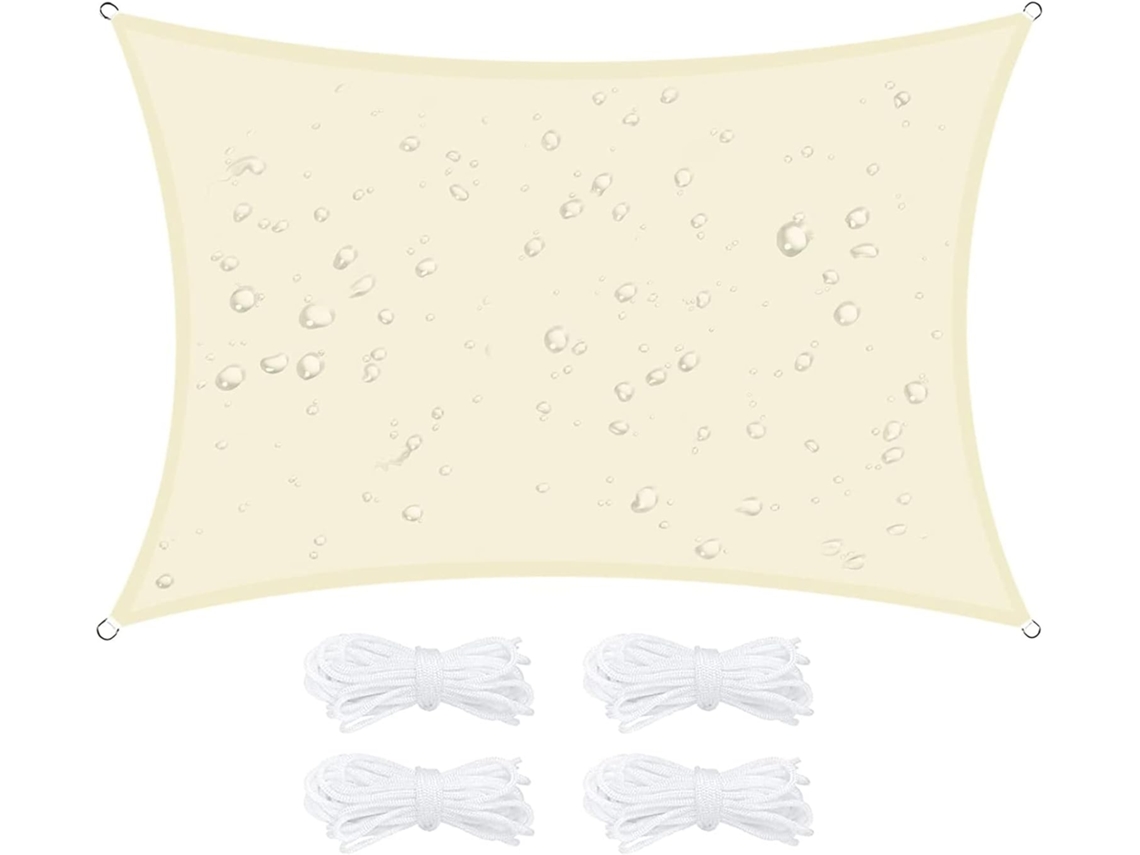 Vela De Sombra Rectangular Impermeable Resistente Poliéster