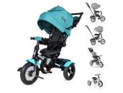 Triciclo Evolutivo Con Capota Y Asiento Reversible Neo Air De Lorelli - Green Luxe