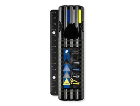 Staedtler Triplus Multi Set 34 Sb4B-R com Régua