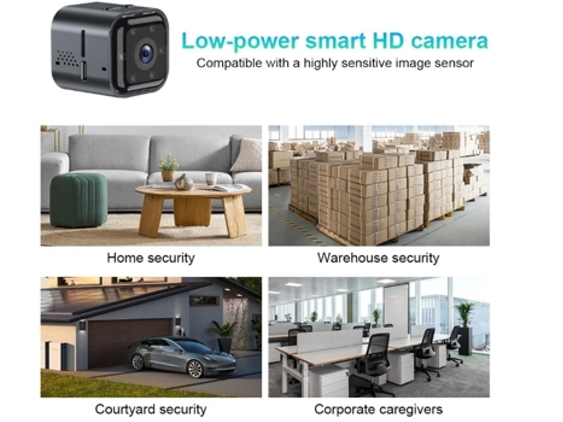 Mini Cámara Wifi Cámara Oculta Cámara De Seguridad Niñera 100 Días Batería En Espera Ai Detección De Movimiento Alertas Visión Nocturna YEMAESRE