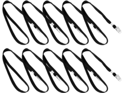 Cordón Portatarjetas De Identificación De 50 Piezas Con Clip Para El Cuello Para Credenciales De Empleados.