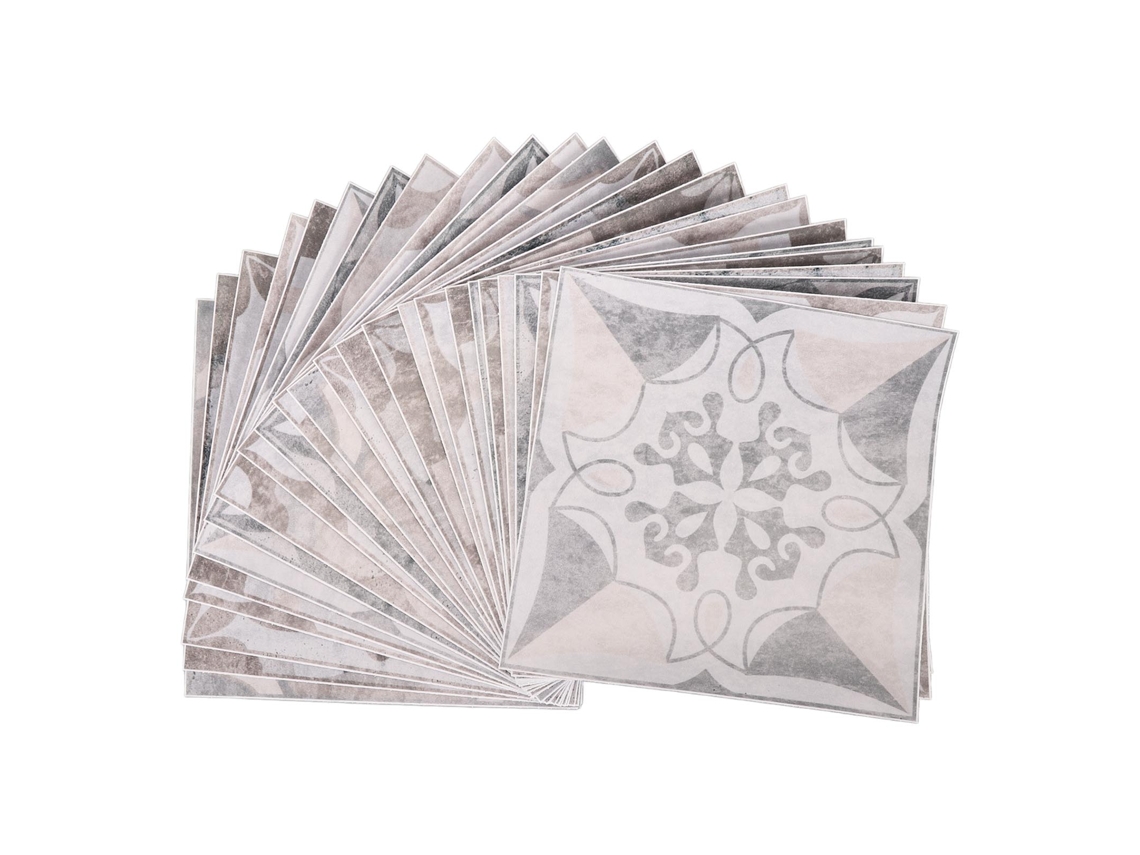Baok-24 Piezas de Adhesivos Autoadhesivos para Azulejos de Estilo Retro, Impermeables y Resistentes al Aceite de 15x15cm para el Hogar, Baño y Cocina Hz052