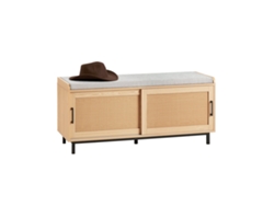 Fsr154-N Banco para Almacenaje de Zapatos con 2 Puertas 110 X 40 X 49 Cm SOBUY