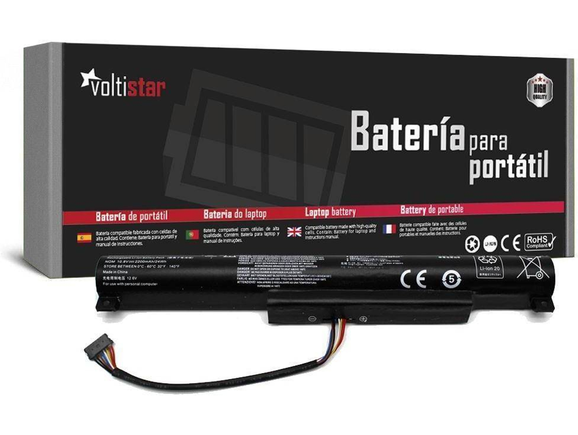 Batería para Portátil VOLTISTAR Lenovo Essential B50-10 (80Qr) L14S3A01