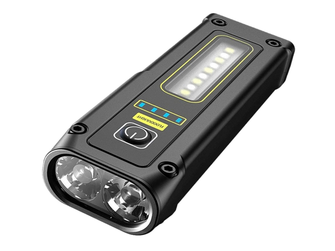 Linterna pequeña - Luz de flash resistente al agua - Señal de socorro SOS,  Modo de alarma, Linterna recargable por USB, Accesorios para acampar para  caminatas (Negro)