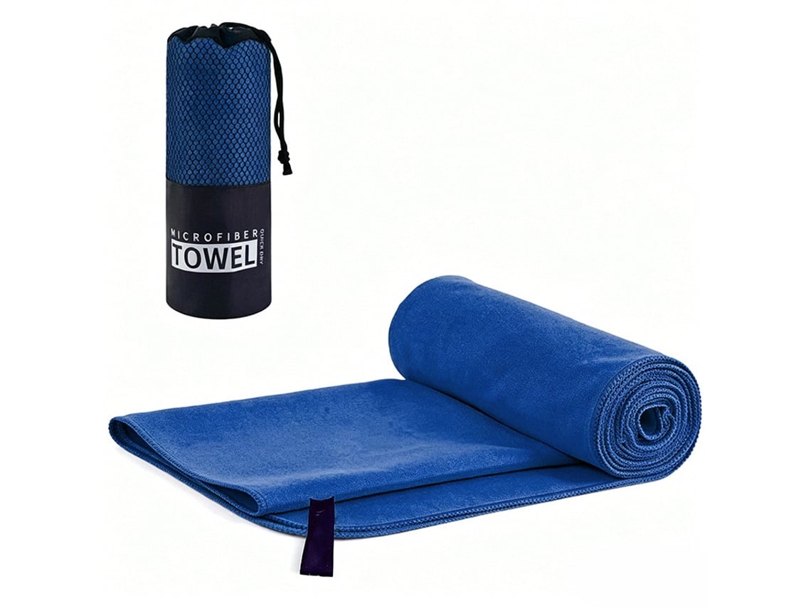 Toalla Deportiva De Microfibra, Superabsorbente Y De Secado Rápido Con Bolsa De Malla,azul/50x120cm Gertiz
