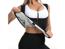 Corsé De Sauna Para Mujer Con Cremallera, Compresión Y Sudoración Intensa, Ideal Para Entrenar Y Perder Peso.