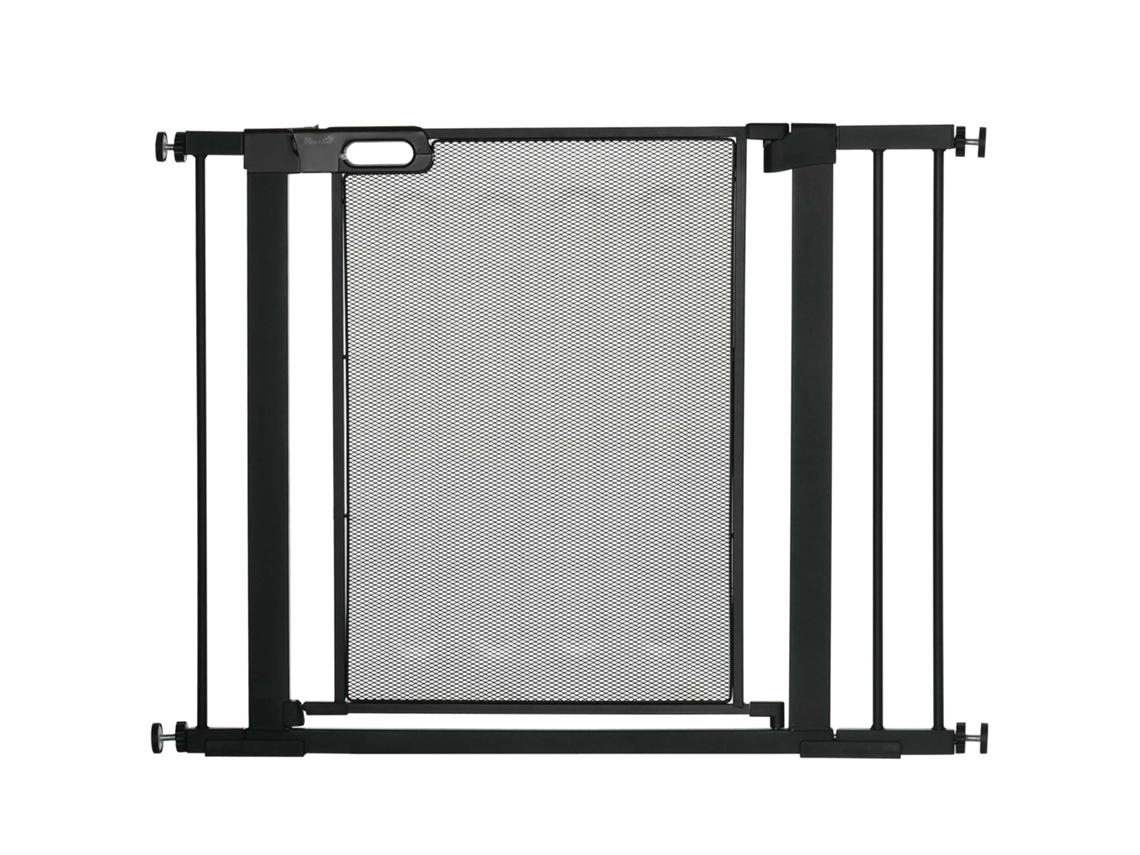 Barrera De Seguridad Para Perros De 75-103 Cm Con Cierre Automático, Color Negro.