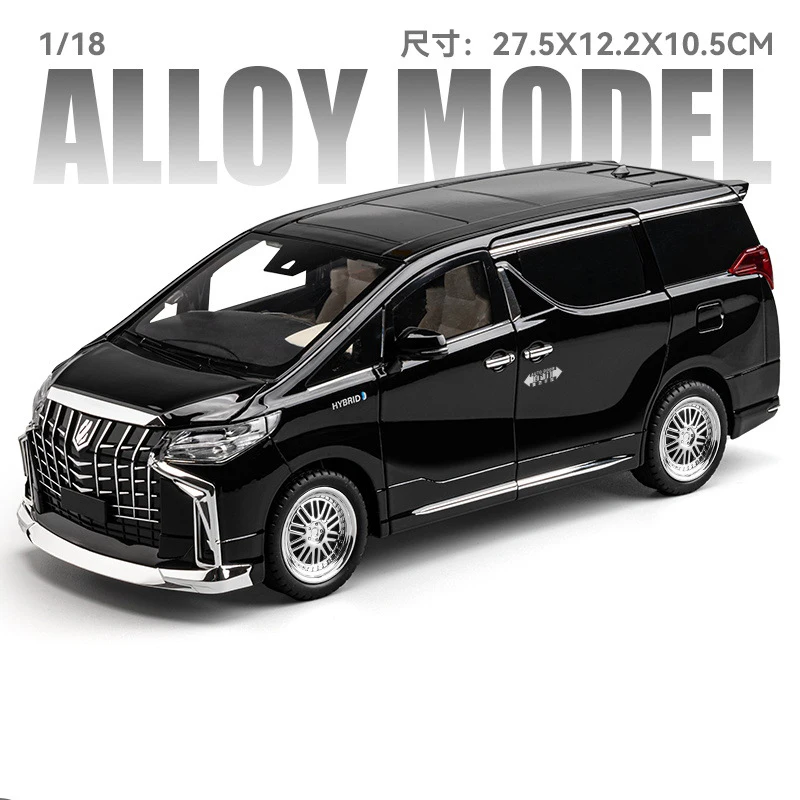 (negro) Coche De Juguete A Escala 1:18 De Aleación, De Metal Fundido A Presión, Con Efectos De Sonido Y Luz.