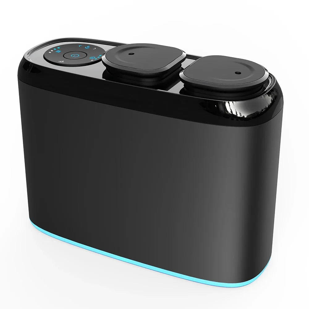 (bluetooth Negro) Difusor De Aroma De Doble Boquilla, Difusor De Aroma Eléctrico Controlado Por Bluetooth, Ambientador Inteligente