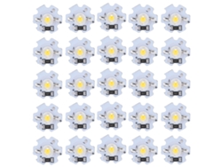 25 unidades de chips LED de 5 V, 200 lm y 1 W (2026) de alta potencia para iluminación DIY, luz natural de 4000-4500 K.