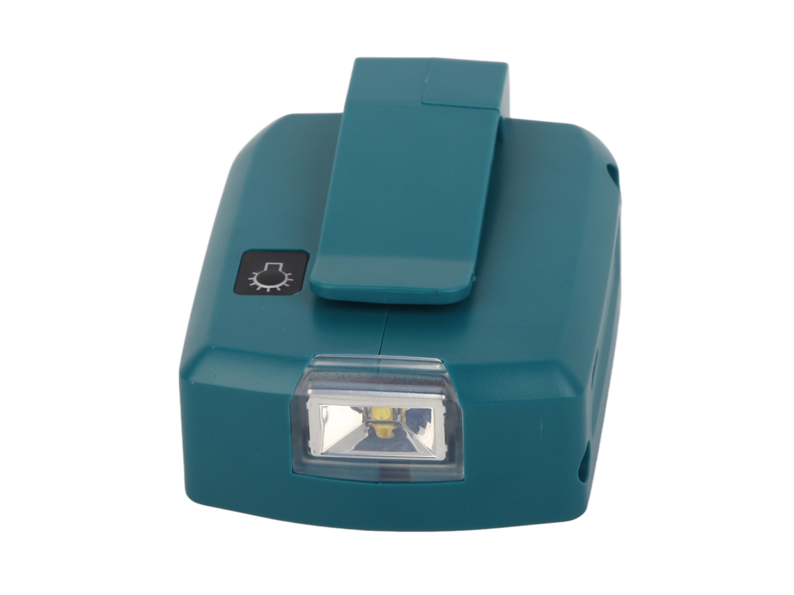 Adaptador Cargador Led Con Doble Usb Fuente De Poder Batería De Litio Entrada 14.4‑20v