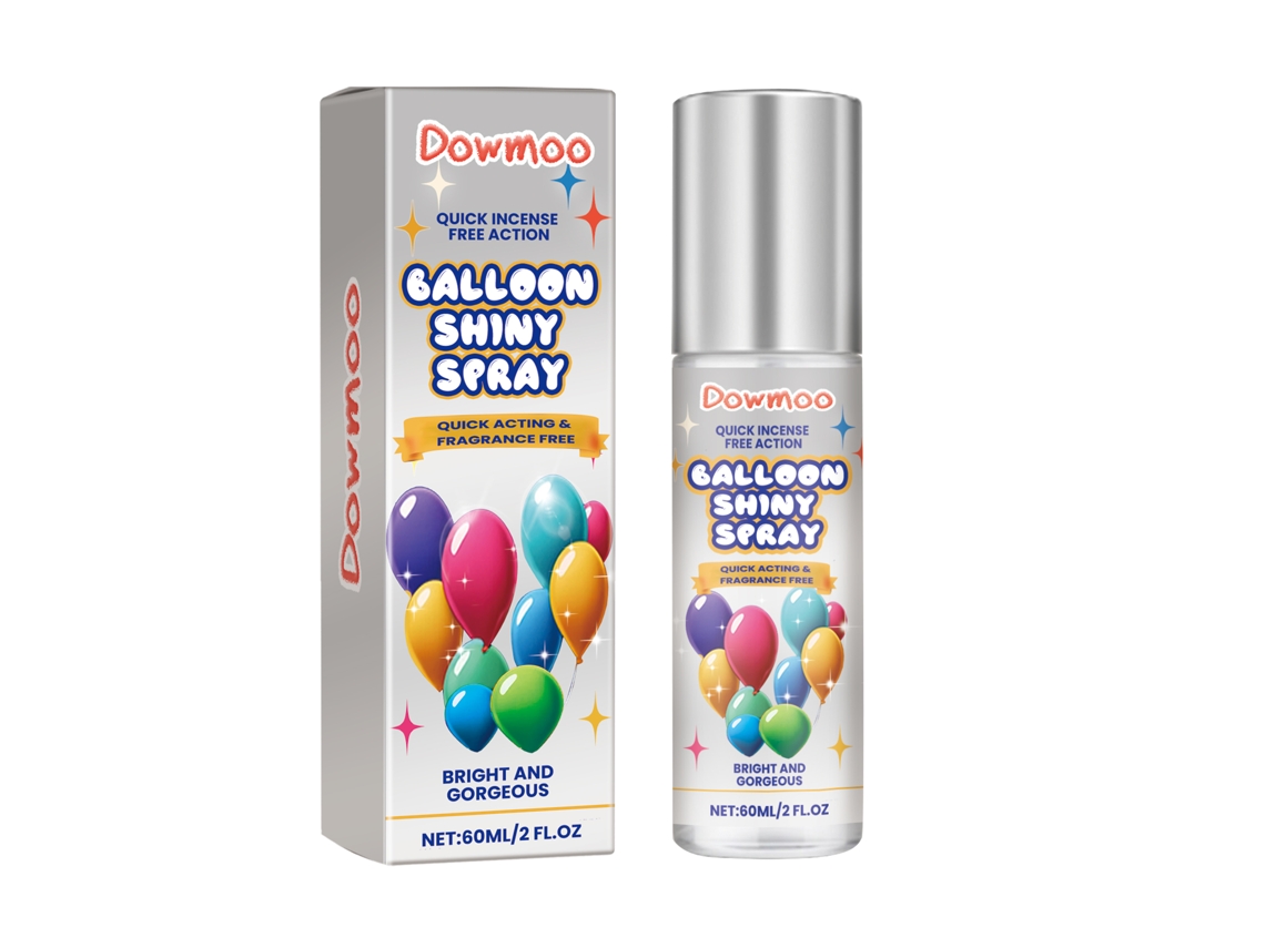 Spray de purpurina para globos de látex