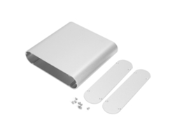 Caja de refrigeración de aluminio Veloriskku para proyectos electrónicos, caja redonda para inversor de 40*165*160 mm.