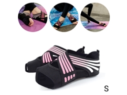 Vlrla-calcetas De Yoga Para Mujeres Con Cinco Dedos Zapatos De Pilates Fitness Con Cintas Cruzadas Antideslizantes Para Interior