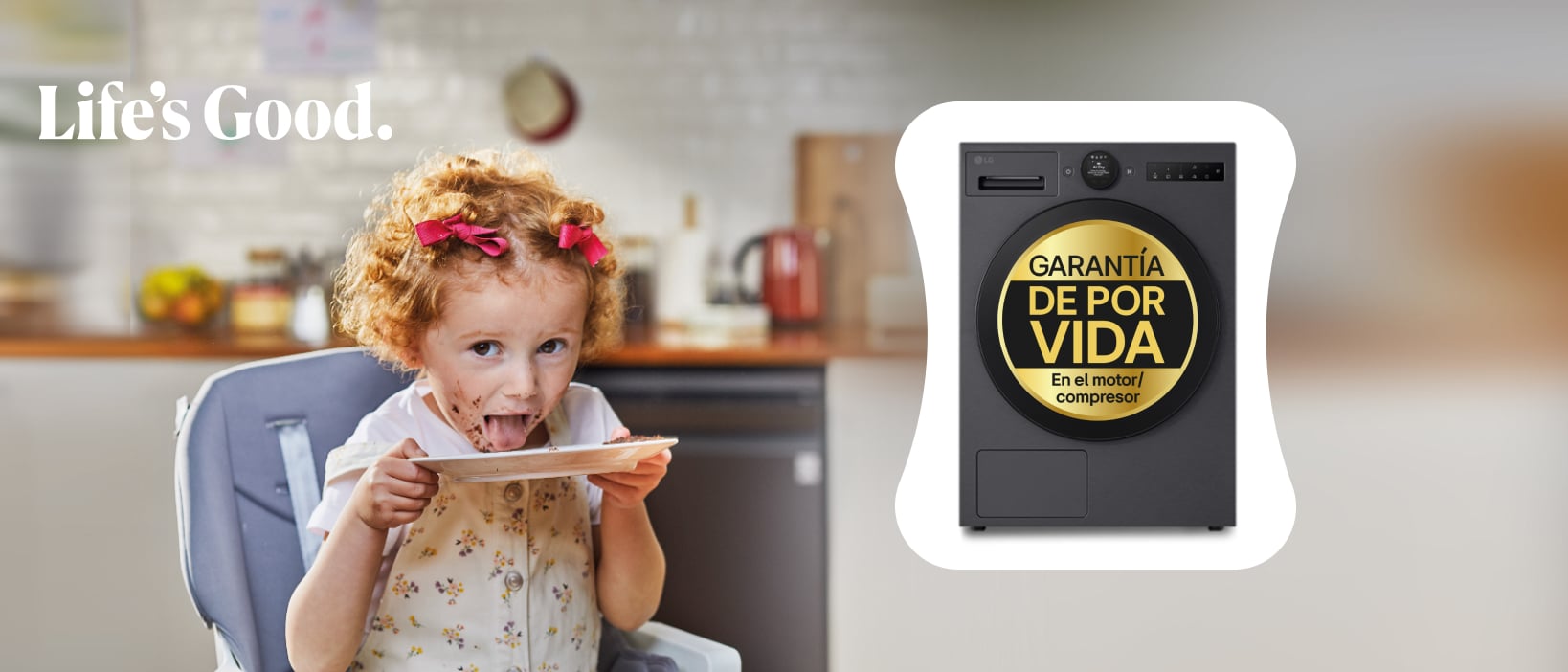 Garantía de por vida en tu Secadora LG