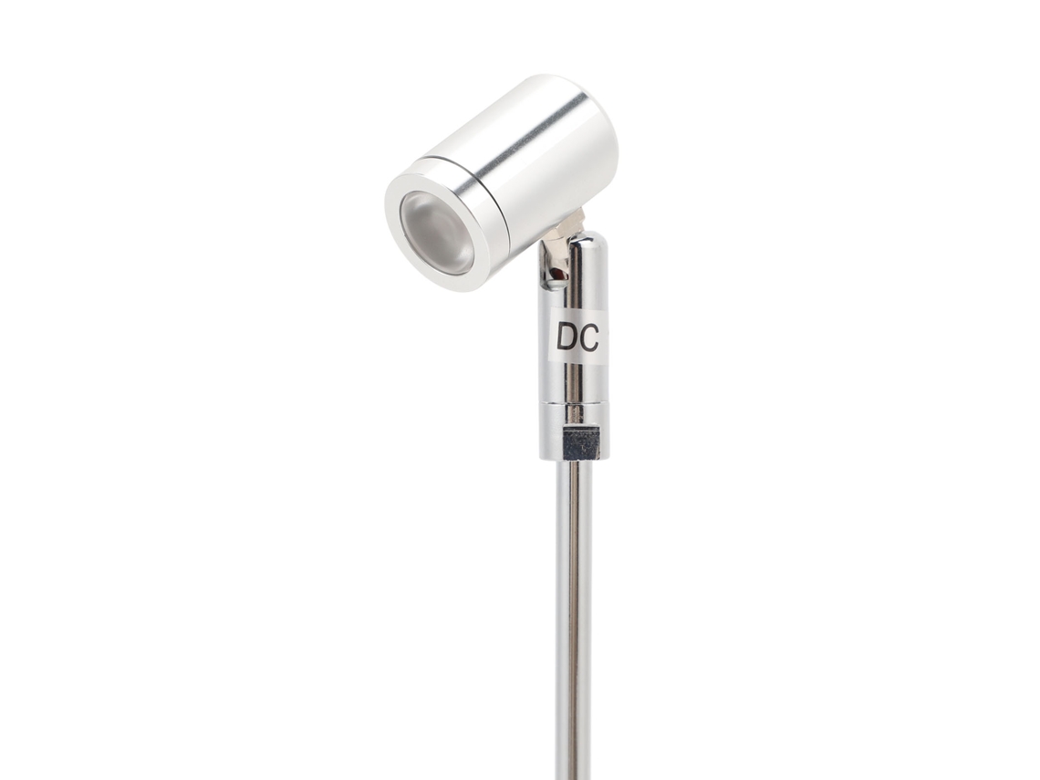 Foco LED 2026 para vitrina de joyería, 12 V, 1 W, aluminio, giratorio, pequeño, para interiores, luz cálida.