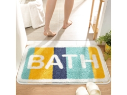 Alfombra de Baño LUUCOZK Antideslizantes Decoración Baño Secado Rápido Poliéster Multicolor (50x80cm)
