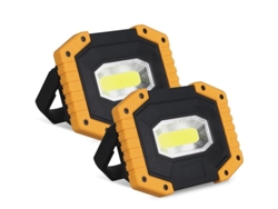 2026-linterna Led Recargable 30w 2000lm 4 Baterías 3 Modos Impermeable Ip65 Portátil (2 Pack)