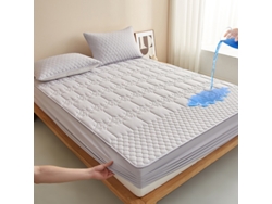 Protector De Colchón Impermeable Y Transpirable Lavable A Máquina Para Colchones De 5 A 28cm De Grosor (gris/200×220cm) Digitallab