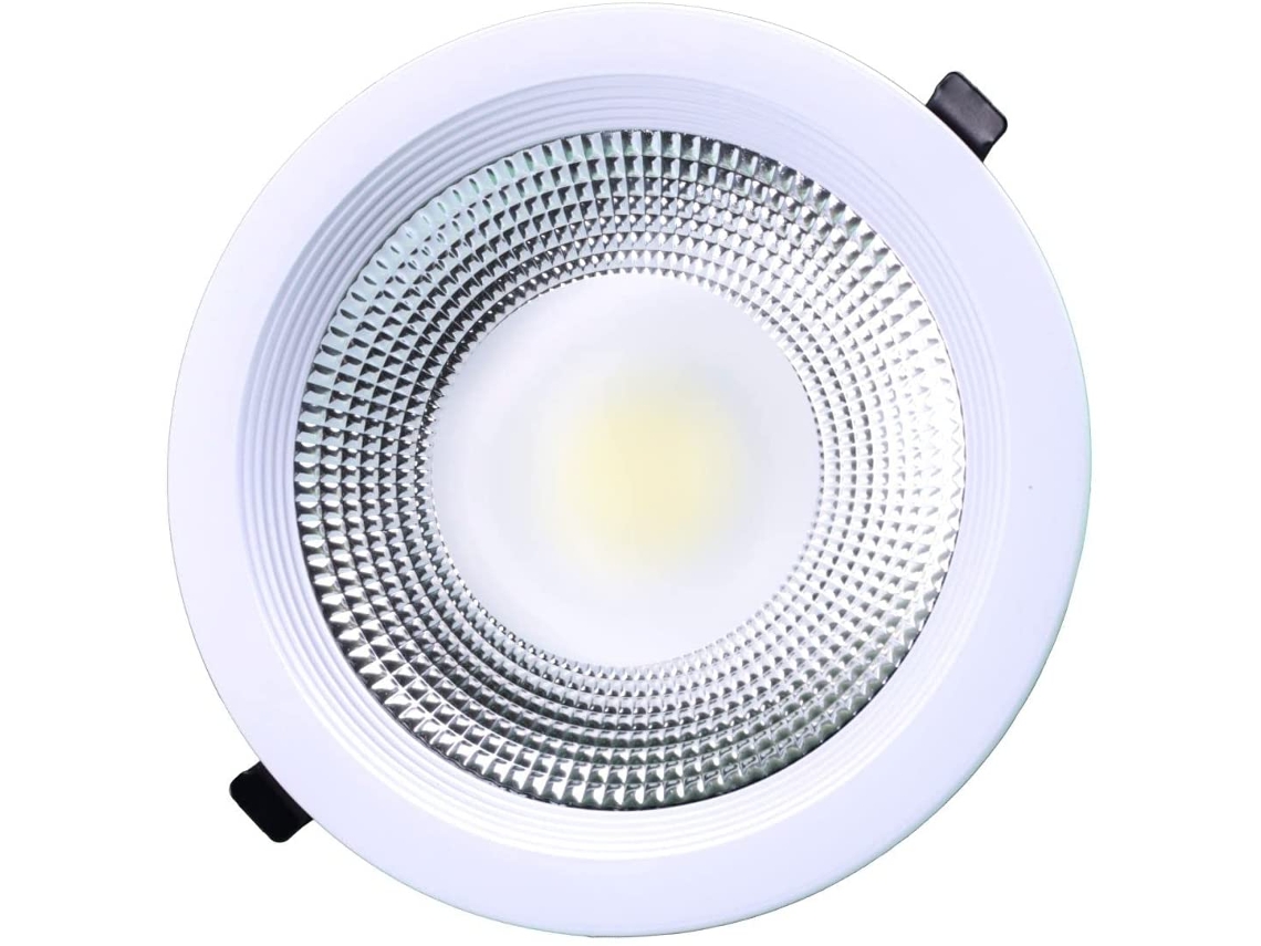 Lámpara de Techo JANDEI LED Downlight Redondo Empotrado (30W - Luz Blanca Fría - 6000K)