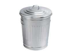Contenedor de basura de acero galvanizado americano de 30 l 080340 Guillouard