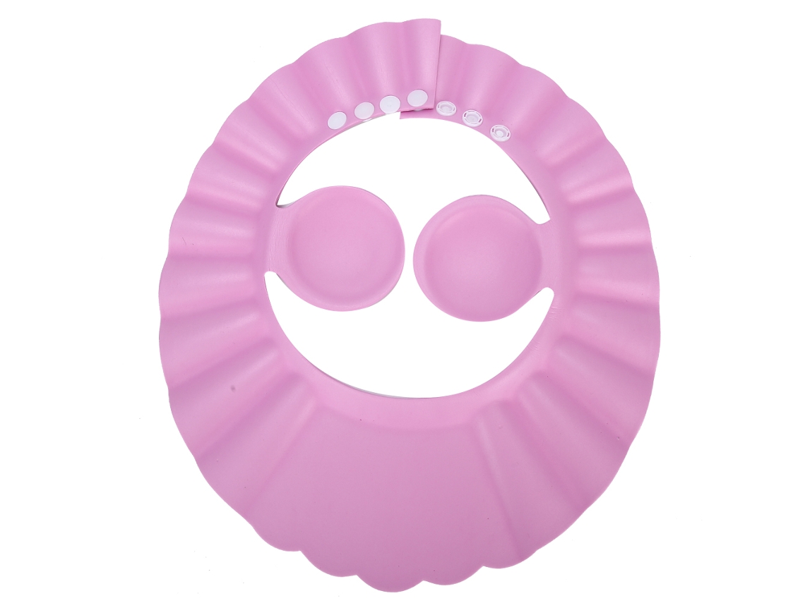 Sombrero De Baño Silicona Para Bebé Con Protección De Oídos Y Cabello, Gorro Anti-goteo Para Shampoo, Rosa
