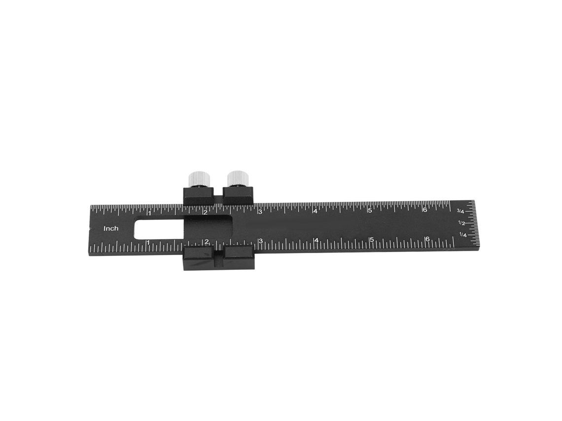 Escuadra En T Ajustable De Aluminio Para Carpintería Con Tope Deslizante, 6 Pulgadas, Sistema Métrico E Imperial.
