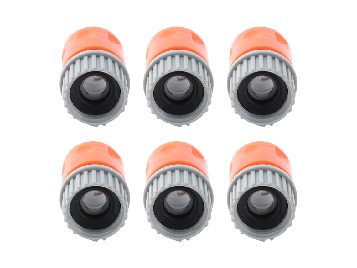 Conector de manguera de plástico anticorrosión para piscina y jardín (6 piezas)